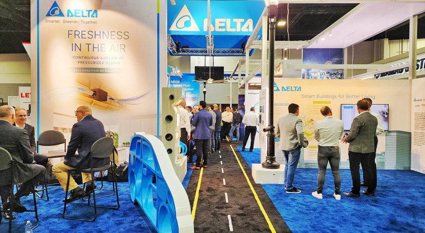 Delta Showcases Fully Integrated IoT-based Smart Green Solutions for “Smarter Buildings, Smarter Cities” at AHR Expo 2023 